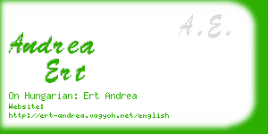 andrea ert business card